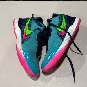 Nike Teal and Pink Athletic Shoes